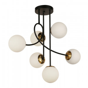 Люстра 752L7914-6 BK+WH