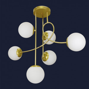 Люстра 752L7914-6 GD+WH