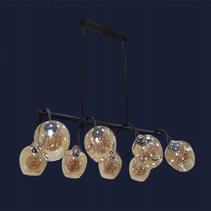 Люстра 752L7915-8 BK+BR