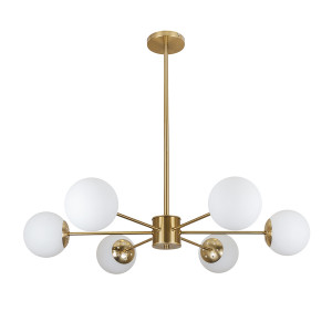 Люстра 7529807-6 BRZ+WH