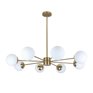 Люстра 7529807-8 BRZ+WH