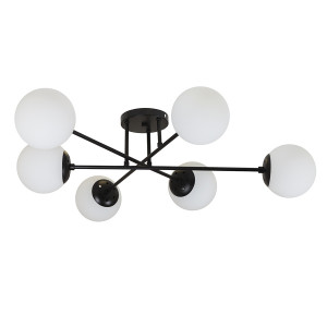 Люстра 7529804-6 BK+WH