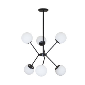 Люстра 7529810-6 BK+WH