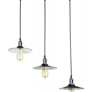 Підвісний світильник 752837F-3 BK+WH (500)