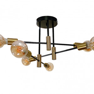 Люстра 9098068-6 BK+BRZ