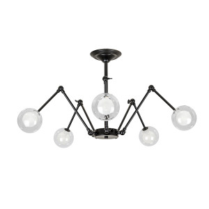 Люстра 761S1005F-5 BK+CLWH