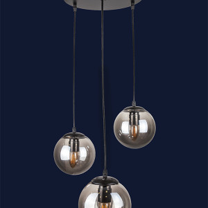 Підвісний світильник 756PR150F-3 BK+BK (300)