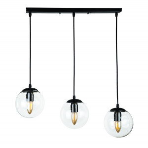 Підвісний світильник 756PR150F-3 BK+CL (500)