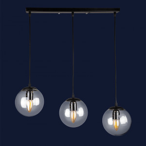 Підвісний світильник 756PR150F-3 BK+CL (500)