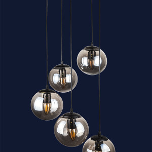 Підвісний світильник 756PR150F-5 BK+BK (300)