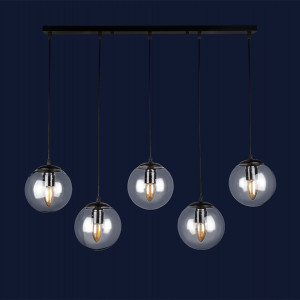 Підвісний світильник 756PR150F-5 BK+CL (700)