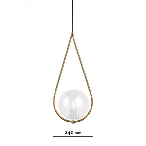 Підвісний світильник 9163725-1 BRZ+BR