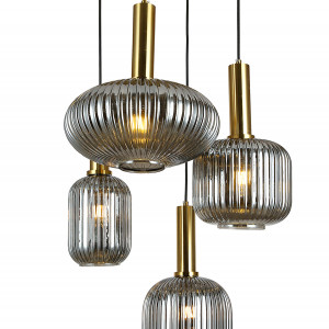 Підвісний світильник 9163810-4 BRZ+BK