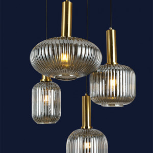 Підвісний світильник 9163810-4 BRZ+BK