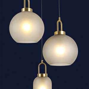 Підвісний світильник 9163812-3 BRZ+MBK