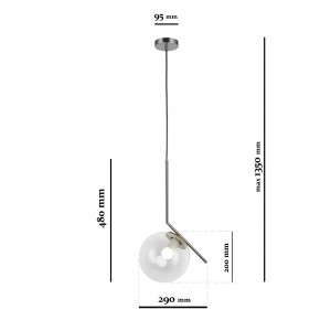Підвісний світильник 9163815-1 CR+CL
