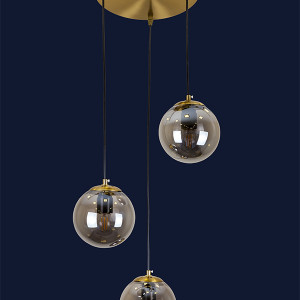 Підвісний світильник 756PR150F-3 BRZ+BK (300)