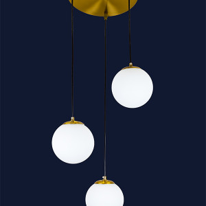 Підвісний світильник 756PR150F-3 BRZ+WH (300)