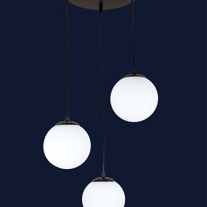 Підвісний світильник 756PR150F-3 BK+WH (300)