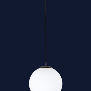 Підвісний світильник 756glass200F-1 BK+WH