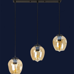 Підвісний світильник 756PR0231F-3 BK+BR (500)