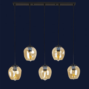 Підвісний світильник 756PR0231F-5 BK+BR (700)