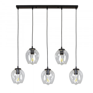 Підвісний світильник 756PR0231F-5 BK+CL (700)
