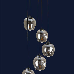 Підвісний світильник 756PR0231F-5 BK+BK (300)