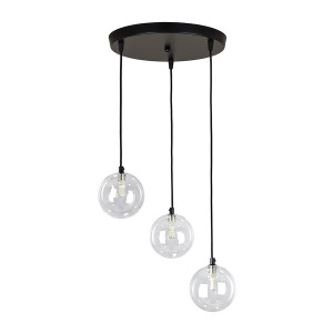 Підвісний світильник 761P120F-3 BK+CL (300)