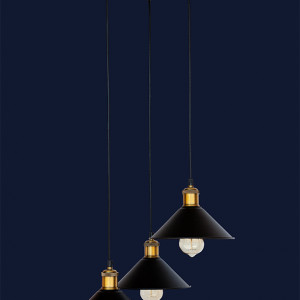 Підвісний світильник 707P103F11-3 BK (300)