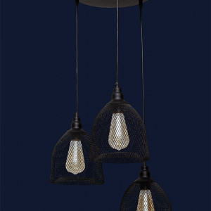 Підвісний світильник 707P144F-3 BK (300)