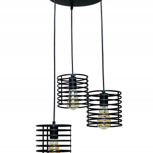 Підвісний світильник 707P9150F-3 BK (300)