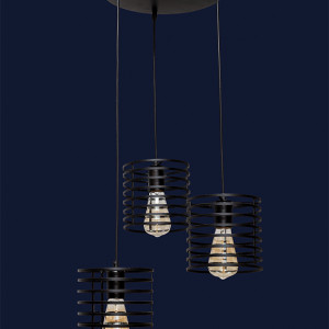 Підвісний світильник 707P9150F-3 BK (300)