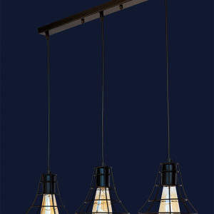 Підвісний світильник 7528876F-3 BK (500)