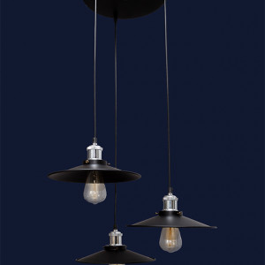 Підвісний світильник 752PB9F1-3 BK (300)