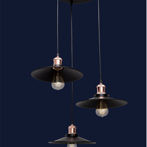 Підвісний світильник 752PB9F2-3 BK (300)