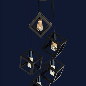 Підвісний світильник 756PR160F-5 BK (300)