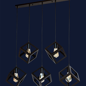 Підвісний світильник 756PR160F-5 BK (700)