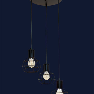 Підвісний світильник 756PR1618F-3 BK (300)