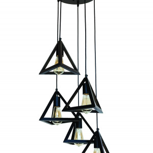 Підвісний світильник 756PR220F-5 BK (300)