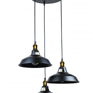 Підвісний світильник 7526857F-3M BK (300)