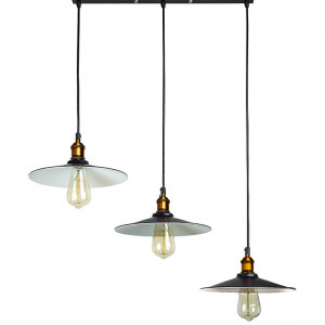 Підвісний світильник 752836F-3 BK+WH (500)