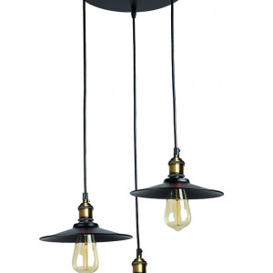 Підвісний світильник 752837F-3 BK (300)