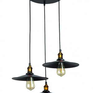 Підвісний світильник 752836F-3 BK (300)