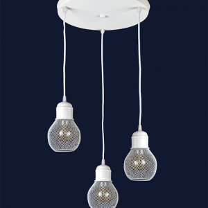 Підвісний світильник 907005F-3 WH (300)