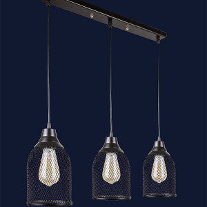 Підвісний світильник 907008F-3 BK (500)