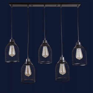 Підвісний світильник 907008F-5 BK (700)