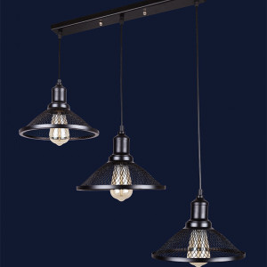 Підвісний світильник 907009F-3 BK (500)