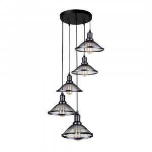 Підвісний світильник 907009F-5 BK (300)