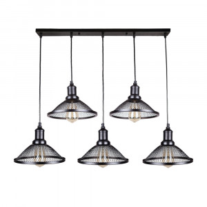Підвісний світильник 907009F-5 BK (700)